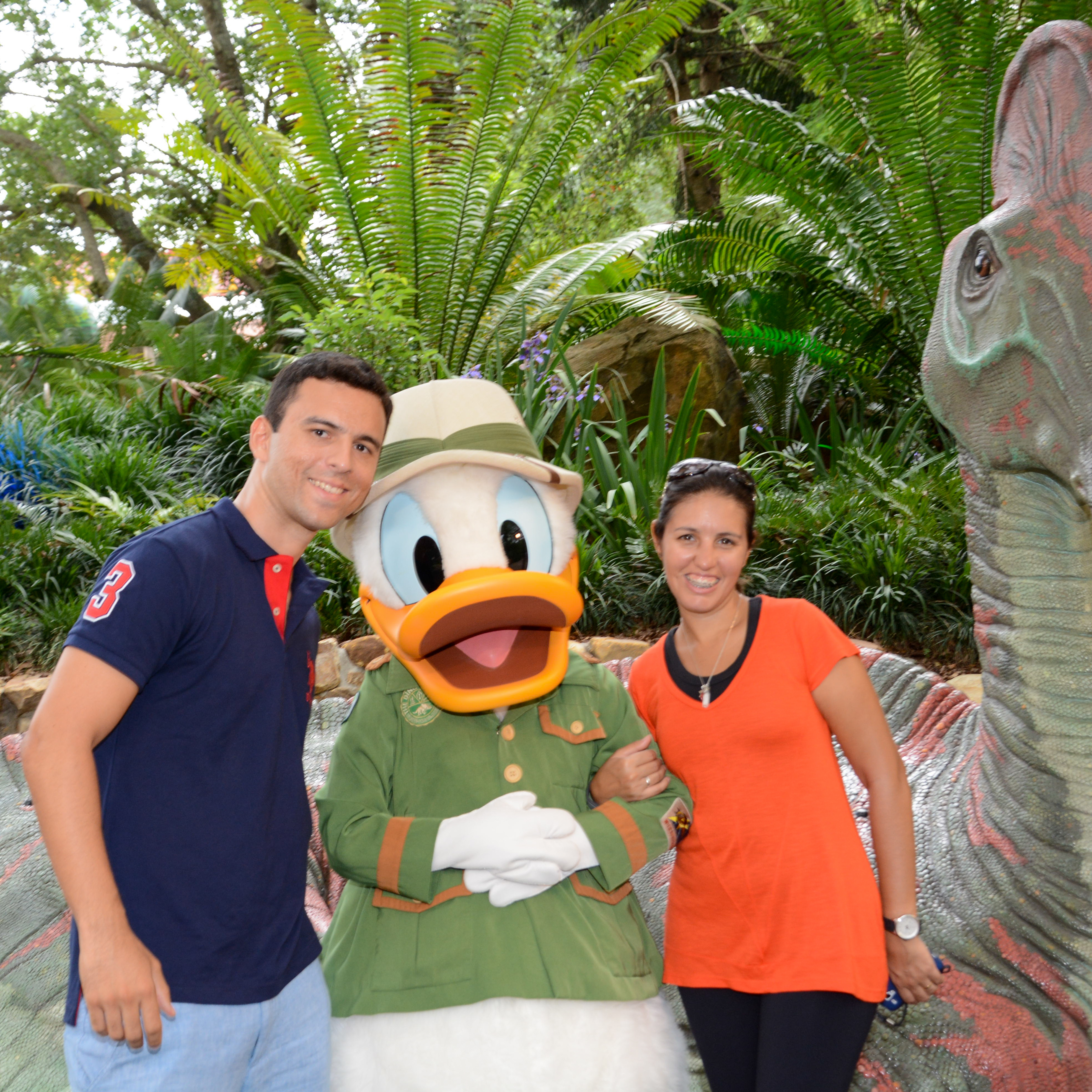 Disney's Animal Kingdom - fotos com personagens: Donald