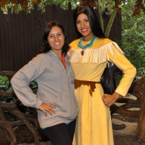 Disney's Animal Kingdom - fotos com personagens: Pocahontas