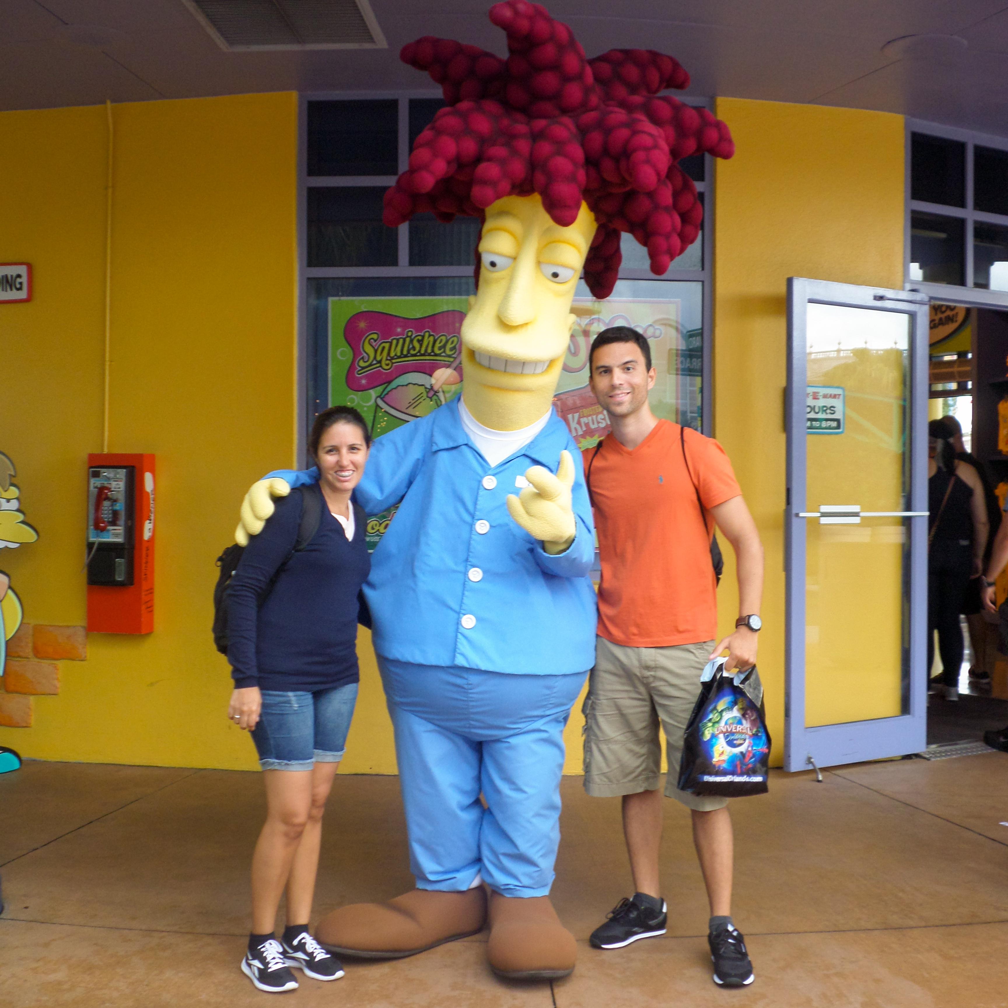 Universal Studios Florida - fotos com personagens: Sideshow Bob