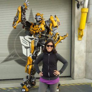 Universal Studios Florida - foto com personagens: Transformers