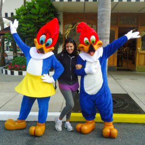 Universal Studios Florida - foto com personagens: Woody Woodpecker